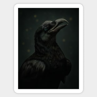 Smiling Raven Sticker